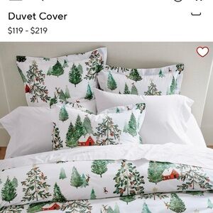 NEW- Christmas In The Country Percale Duvet Cover -Twin